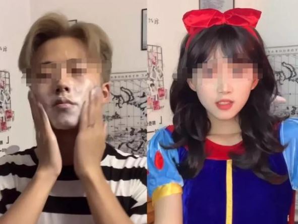 抖音康雅雅转型 男扮女装行不通了(图1)